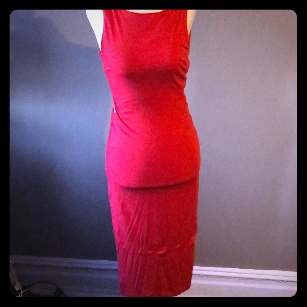 Sexy backless BEBE dress